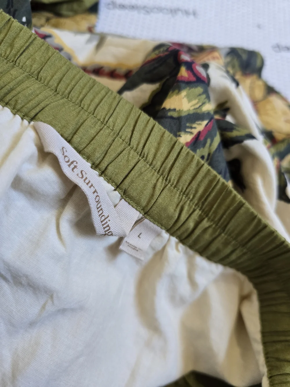 soft surroundings Bora Bora Skirt Tropical Toile Large